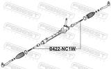 Febest 0422-NC1W Steering Tie Rod