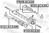 Febest TRKB-ACA30 Steering Gear Boot