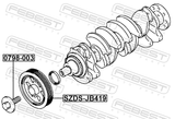 Febest SZDS-JB419 Crankshaft Pulley