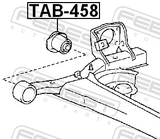 Febest TAB-458 Rear Crossmember Bushing
