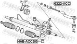 Febest 0322-ACC Steering Tie Rod