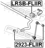 Febest 2923-FLIIR Rear Stabilizer Link / Sway Bar Link
