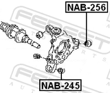 Febest NAB-256 Rear Knuckle Bushing