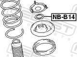 Febest NB-B14 Front Shock Absorber Bearing