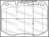 Febest 1601-205F Pad Kit, Disc Brake, Front