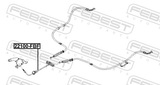 Febest 22100-FBF Parking Brake Cable