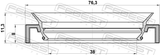 Febest 95HAY-40760811R Drive Shaft Oil Seal 38X76.3X8X11.3