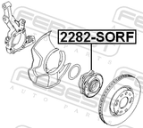 Febest 2282-SORF Front Wheel Hub