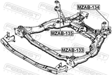 Febest MZAB-133 Subframe Front Bushing