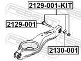 Febest 2129-001 Camber Adjusting Eccentric Bolt