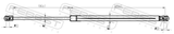 Febest 25117-005 Trunk Gas Strut (With End Damping) L539/750N
