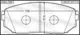 Febest 0501-TBF Pad Kit, Disc Brake, Front