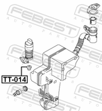 Febest TT-014 Bushing Windshield Washer Jar