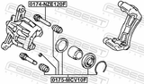 Febest 0175-MCV10F Front Brake Caliper Repair Kit (Set For Two Sides)