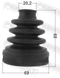 Febest 0715-RS413 Boot Inner CV Joint Kit 69X89X20.2