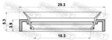 Febest 95LAY-19290405X Steering Rack Oil Seal 18.3X29.3X3.9X5.3