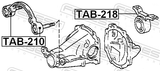 Febest TAB-218 Rear Differential Bushing