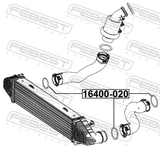 Febest 16400-020 Air Intake Hose Seal