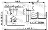 Febest 0211-JP16 Inner CV Joint 23X40X25