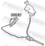 Febest 2580-B7 Clutch Slave Cylinder