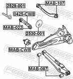 Febest 2530-001 Cam