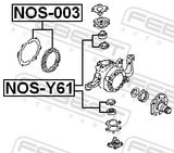 Febest NOS-Y61 Suspension Arm Repair Kit