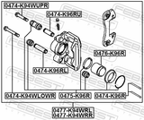Febest 0474-K96RU Rear Caliper Slide Pin