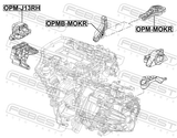 Febest OPM-MOKR Rear Engine Mount