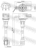 Febest 02640-003 Ignition Coil