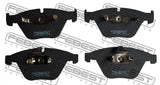 Febest 1901-E90F Pad Kit, Disc Brake, Front (With Anti-Rattle Spring)