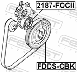 Febest FDDS-CBK Crankshaft Pulley