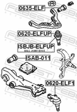 Febest 0620-ELFUP Ball Joint Front Upper Arm