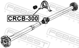 Febest CRCB-300 Drive Shaft Bearing