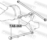 Febest TAB-068 Rear Arm Bushing