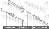 Febest 2222-SPO16 Steering Tie Rod