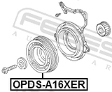 Febest OPDS-A16XER Crankshaft Pulley