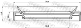 Febest 95MES-40701113R Rear Differential-Pinion Seal 38.6X70.1X10.8X12.7
