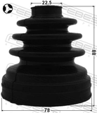 Febest 0115-ZNRRHT Boot Inner CV Joint Kit 78X88X22.5