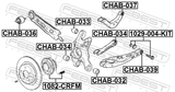 Febest 1029-004-KIT Repair Kit, Camber Adjusting Eccentric Bolt
