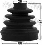 Febest 0515-BL23MT Boot Inner CV Joint Kit 88X94X26