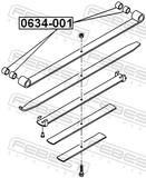 Febest 0634-001 Leaf Spring Bushing Collar