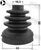 Febest 0215-E11ATT Boot Inner CV Joint Kit 68X86X19.3