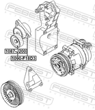 Febest 1090-F18D3 Belt Tensioner