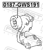 Febest 0187-GWS191 Pulley Tensioner Kit