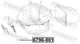 Febest 6796-001 Tow Hook