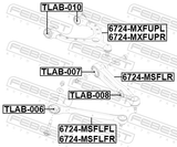 Febest 6724-MXFUPR Right Upper Front Arm