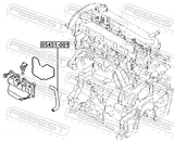 Febest 05451-001 Crankcase Breather Hose