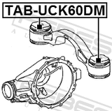 Febest TAB-UCK60DM Differential Mount Bushing