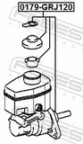 Febest 0179-GRJ120 Brake Master Cylinder