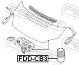Febest FDD-CB3 Bumper Hood